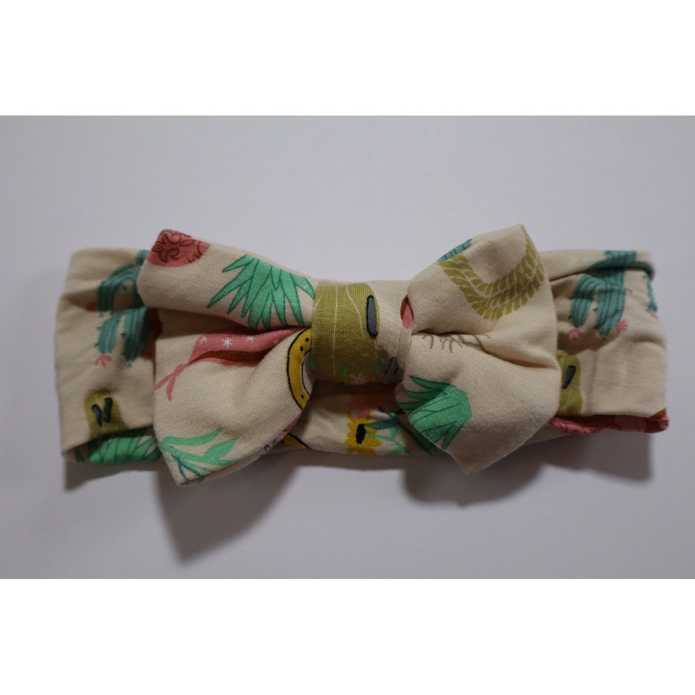 Little Sleepies Ready to Rodeo Bamboo Knotted Bow Headband NB-3T